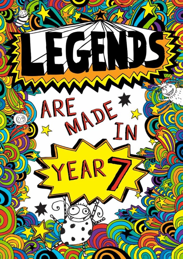 Cute Good Luck Card - Tom Gates - Legends Are Made In Year 7 created by Tom Gates