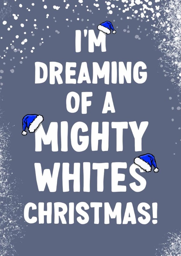 Funny Christmas Card - Mighty Whites - Leeds United created by ZB CREATIVE
