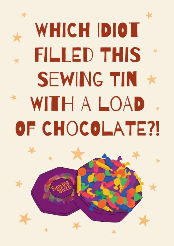 Funny Christmas Chocolates Card created by Stuck Shop Gifts