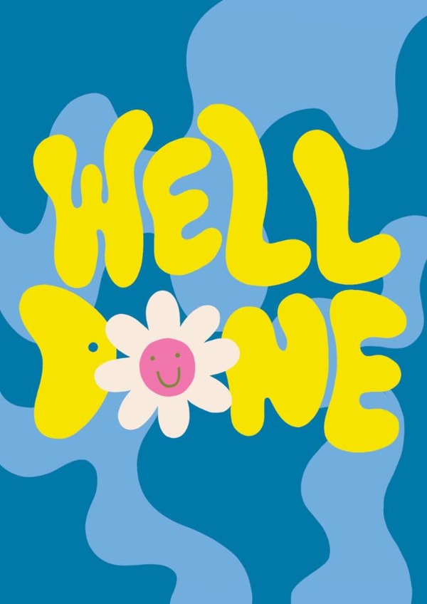 Cute Congratulations Card - Smiley Well Done created by Raspberry Blossom