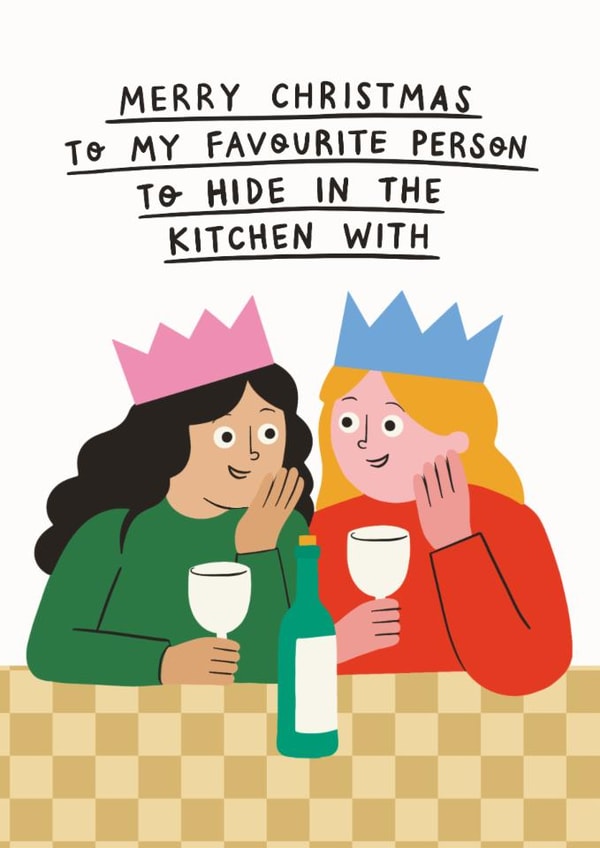 Hide in the Kitchen Christmas Card created by Aussie Studios