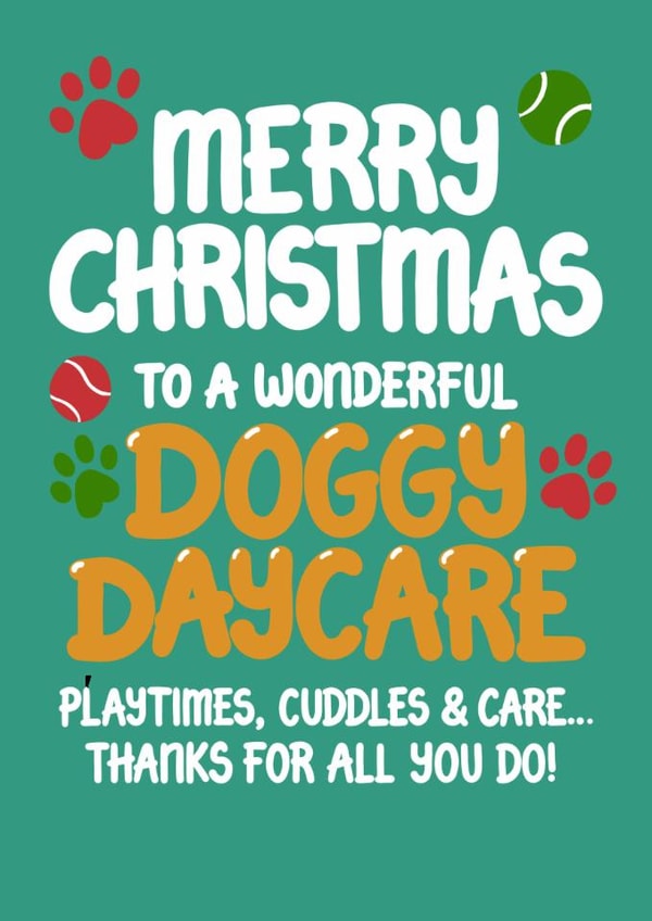 Christmas Card - Doggy Daycare created by Louise Burgoyne