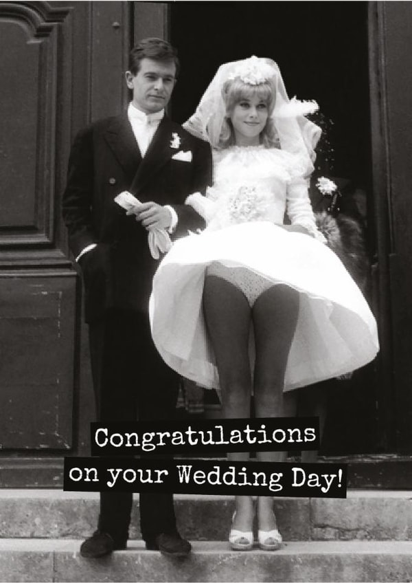 Funny Wedding Card - Congratulations On Your Wedding Day - Vintage created by Raven's Rest Studio