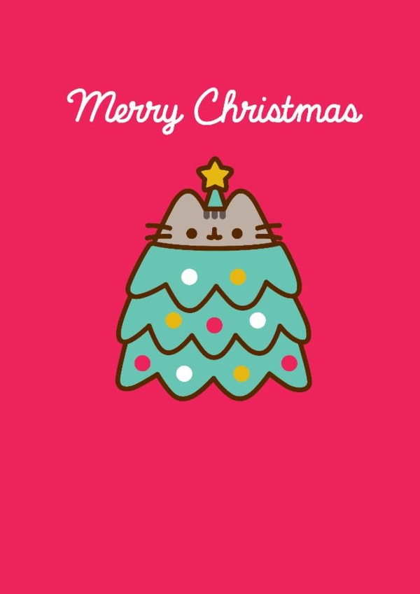 Cute Christmas Card - Pusheen - Tree created by Hype Cards