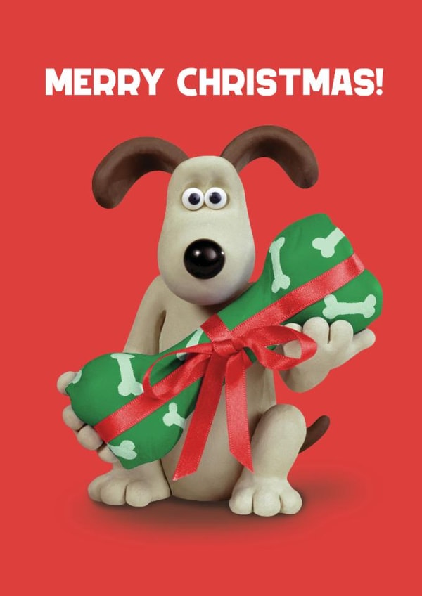 Funny Christmas Card - Wallace & Gromit - Gromit's Present created by Hype Cards